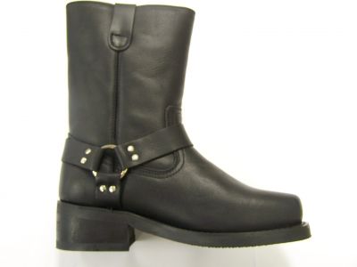 Boots - 1012: Black Full Grain Leather Boot